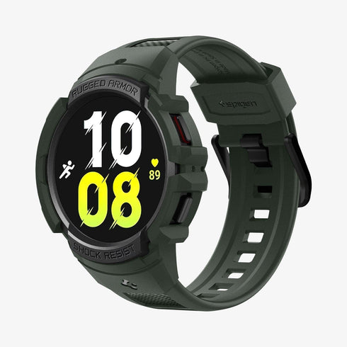 ACS06488 - Galaxy Watch 6 Classic (47mm) Case Rugged Armor Pro in black showing the front